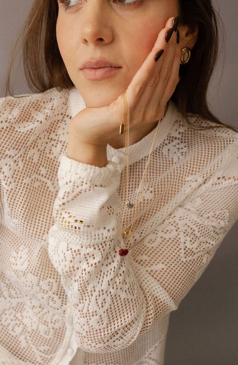 Joiana Jewelry Bean Necklace, Alternate, color, Gold