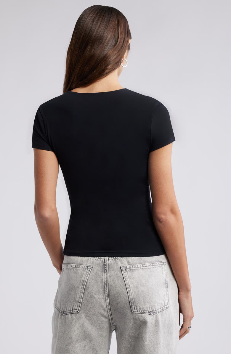 Open Edit Smooth Edit Lite Cap Sleeve T-Shirt, Alternate, color, 