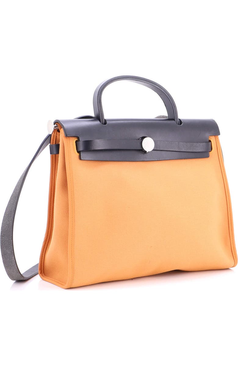 Pre-Owned Hermes Herbag Zip Leather and Toile 31, Alternate, color, Toffee