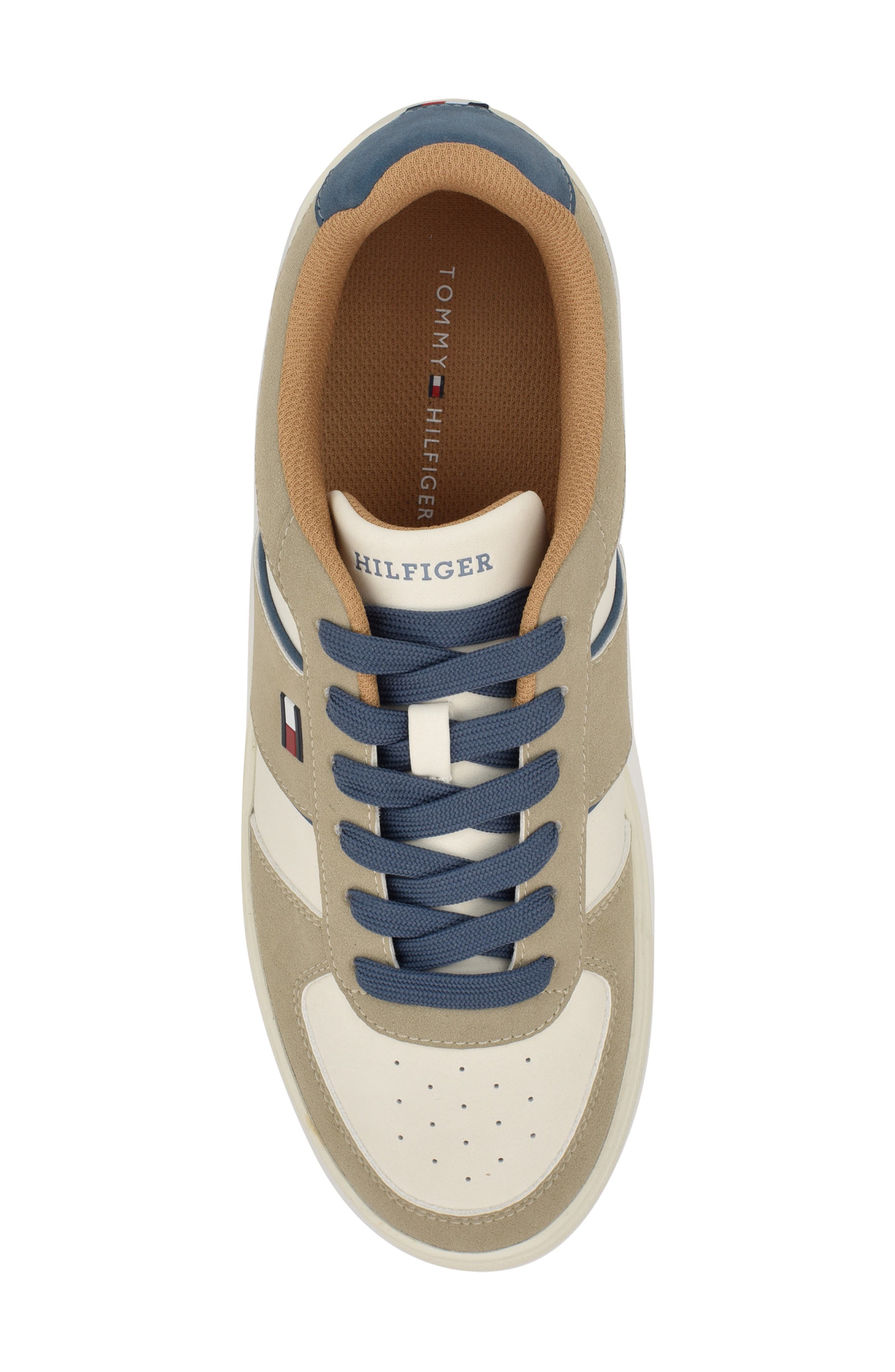Tommy Hilfiger Baffie Sneaker, Alternate, color, Taupe/ White Multi