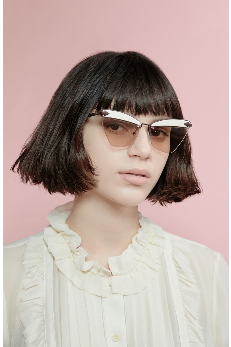 Sadie 59mm Sunglasses, Alternate, color, TAN