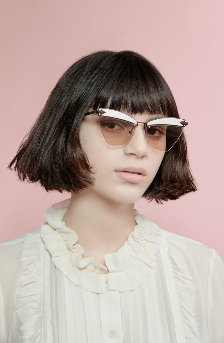 Karen Walker Sadie 59mm Sunglasses, Alternate, color, 