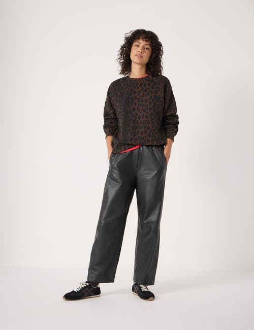 Hush Leopard Print Sweatshirt In Brown