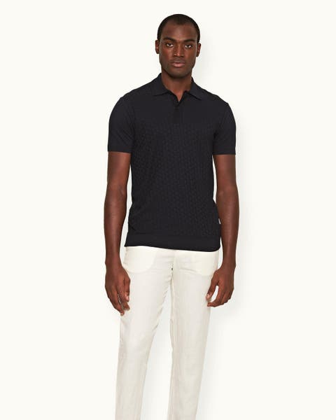 Horton Silk Tailored-Fit Polo Shirt
