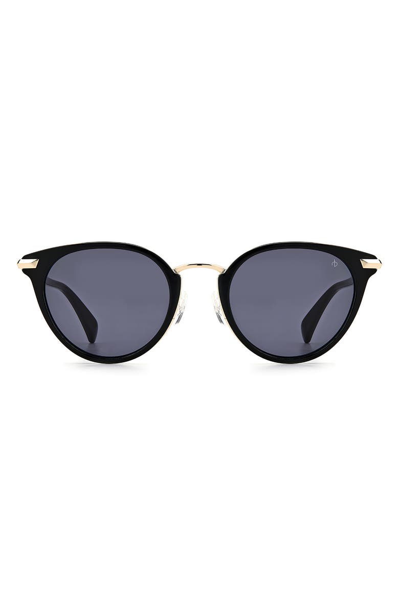 rag & bone 53mm Round Sunglasses, Main, color, 