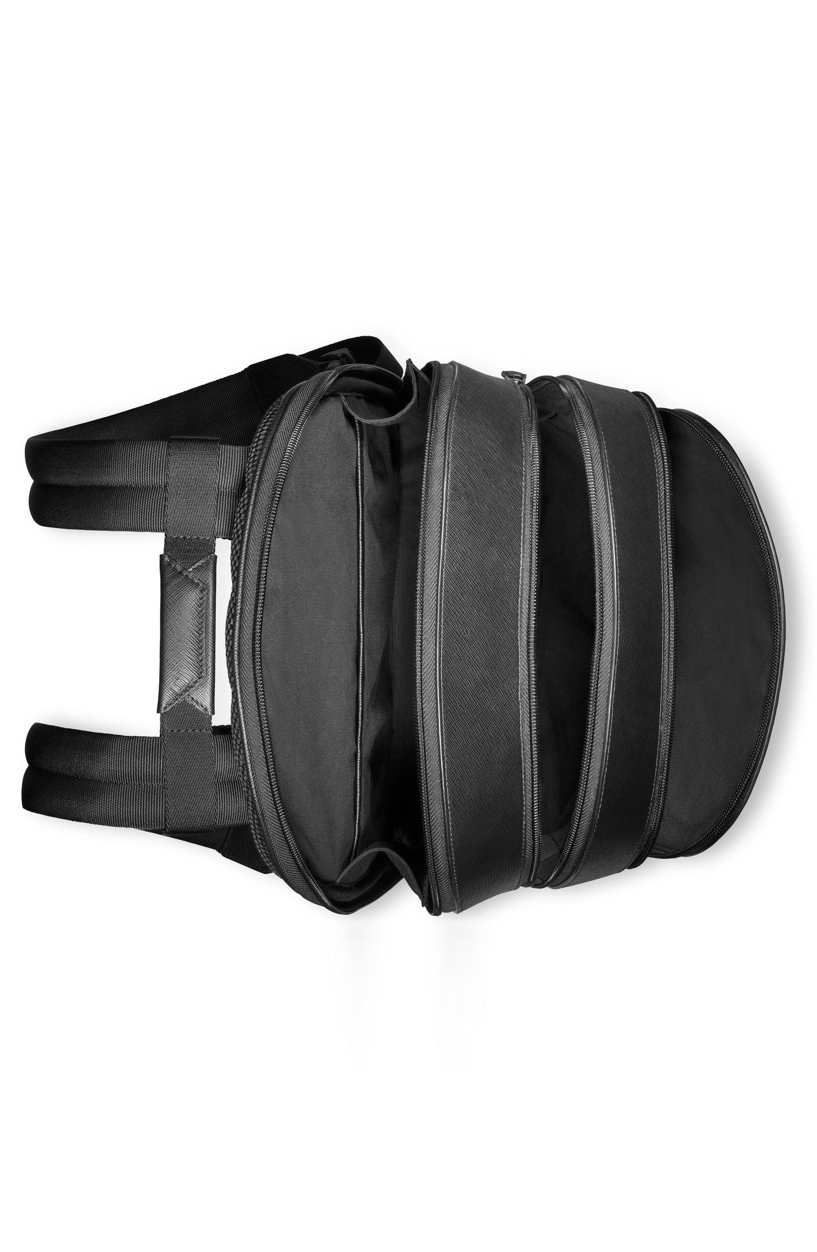 Montblanc Medium Sartorial Leather Backpack, Alternate, color, 