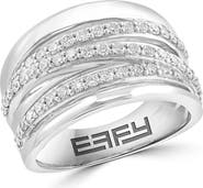 EFFY Sterling Silver Diamond Multiband Ring