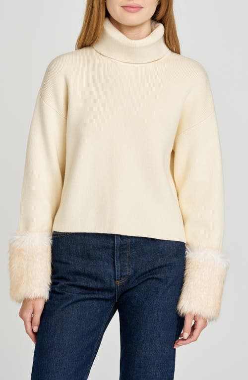 Wayf Rebecca Turtleneck Sweater In White