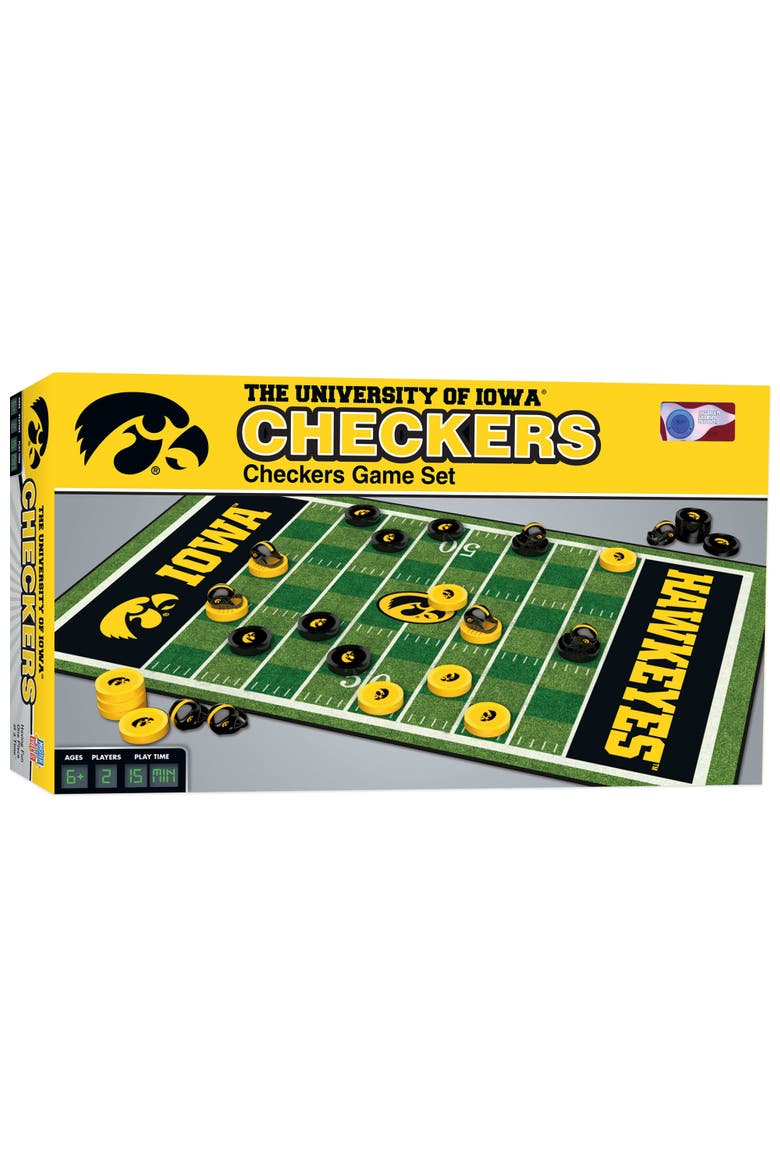 Iowa Hawkeyes Checkers Board Game, Main, color, Multicolor