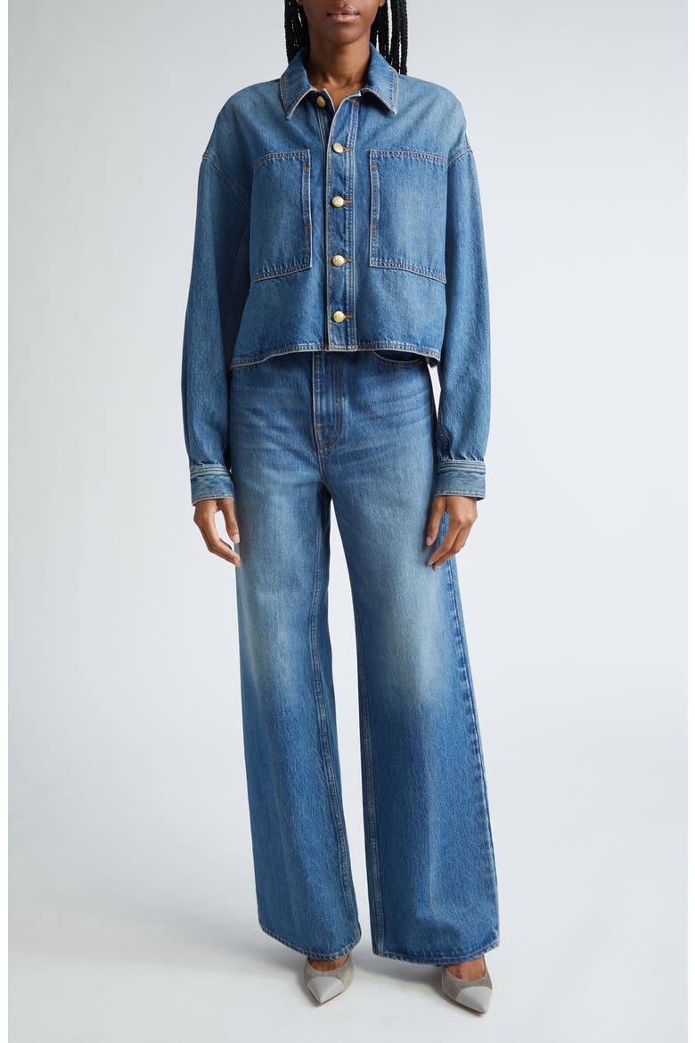 The Willow High Waist Wide Leg Jeans, Alternate, color, DANUBE MEDIUM INDIGO WASH
