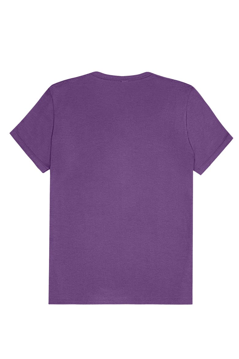 Womens Bow Jersey Tee, Alternate, color, Purple