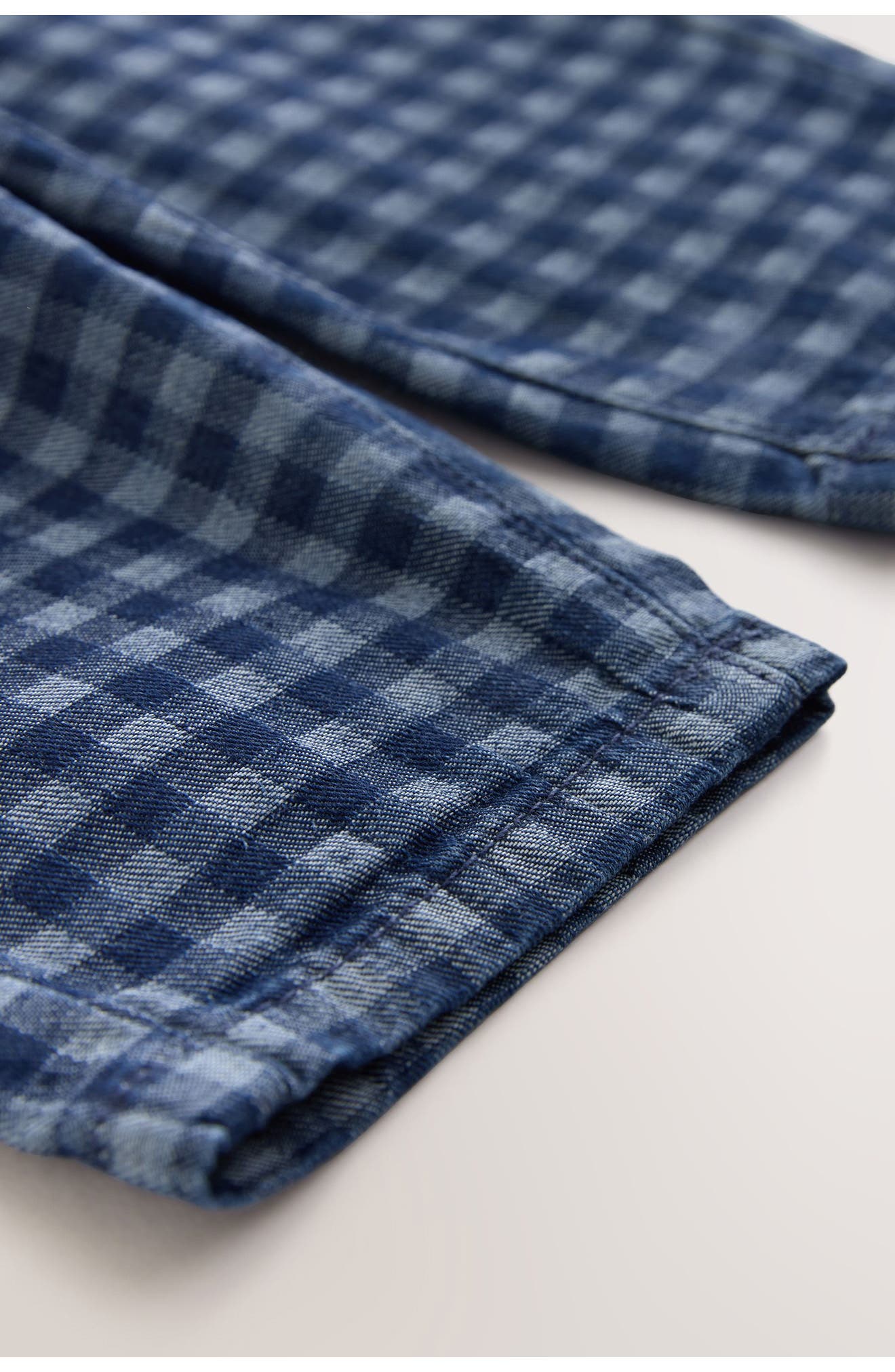 NEXT Kids' Checkerboard Print Barrel Leg Jeans — фото 6