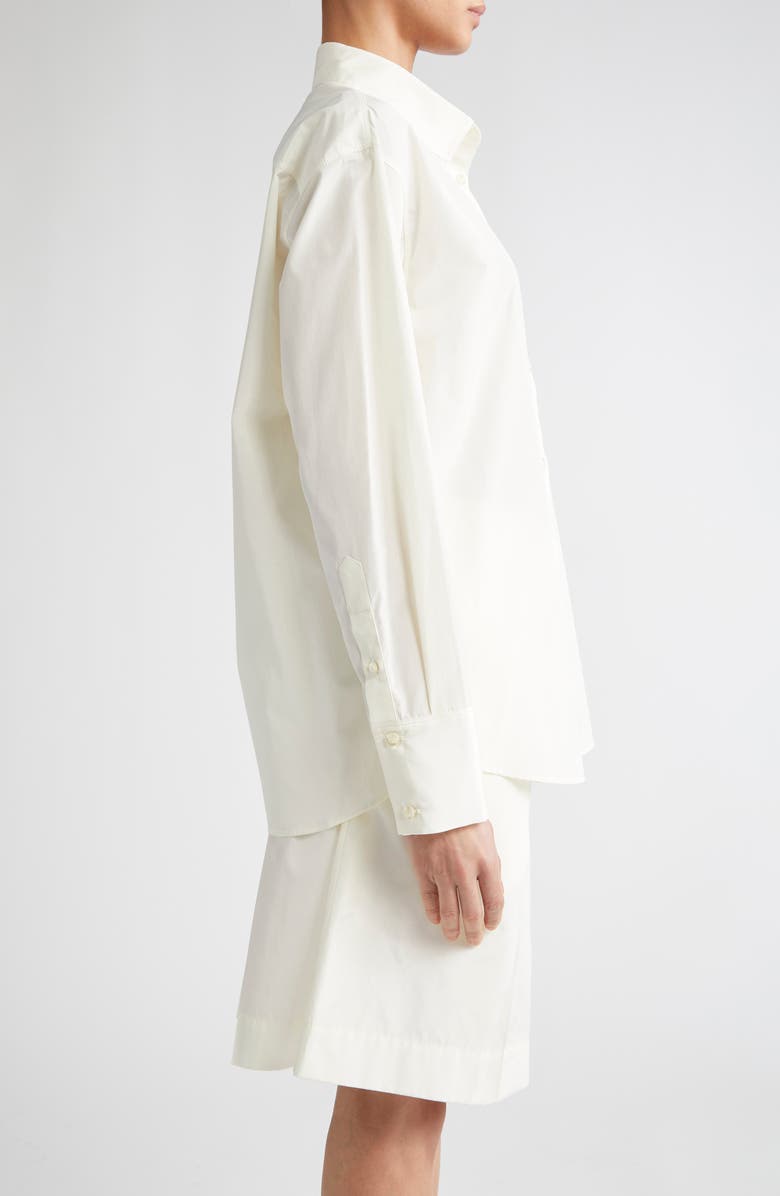 GIA STUDIOS Ryo Taffeta Button-Up Shirt, Alternate, color, White