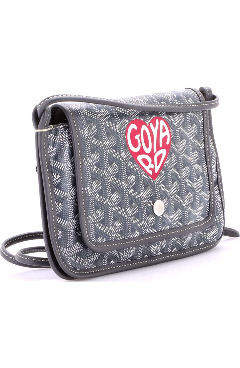 Pre-Owned Goyard Plumet Clutch Wallet Printed Coated Canvas, Alternate, color, Gray