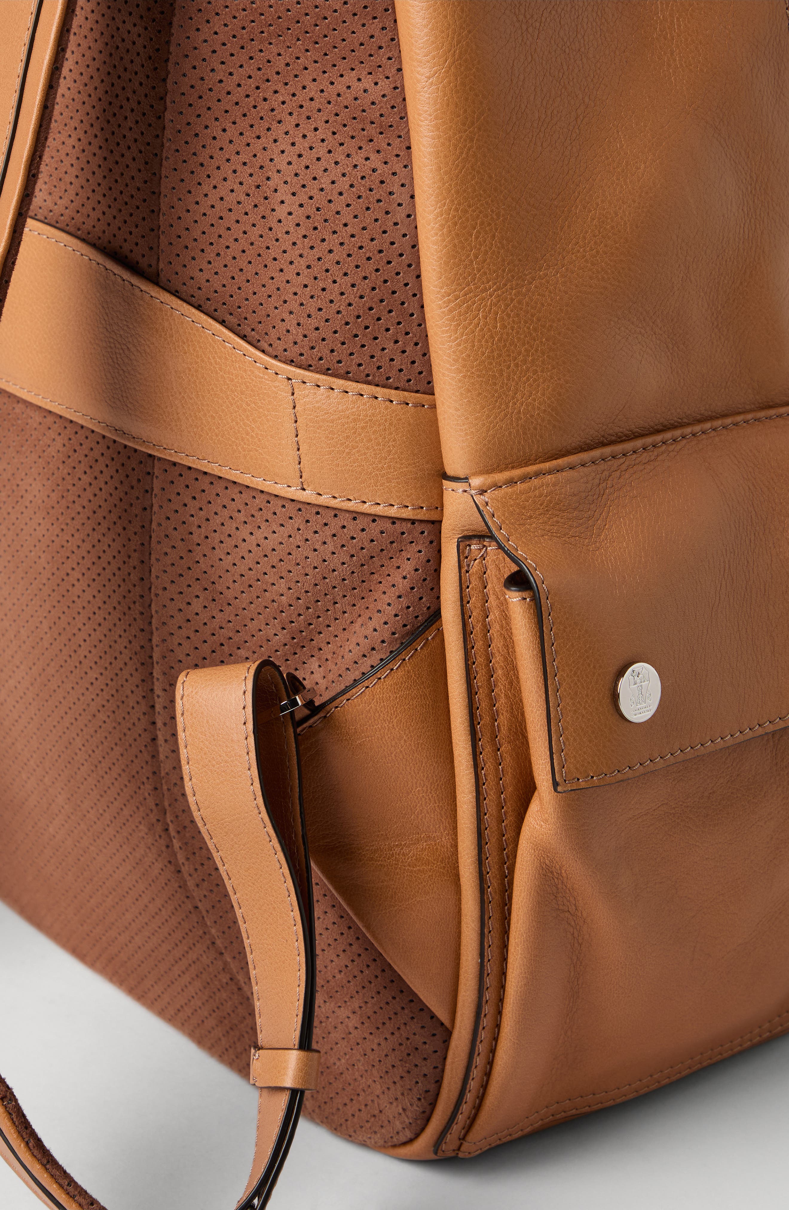 Brunello Cucinelli Travel backpack, Alternate, color, Cognac