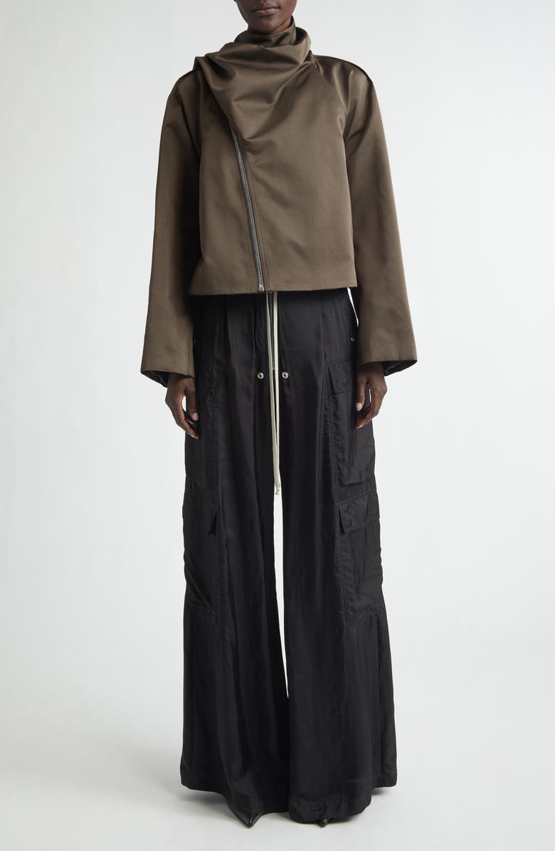Rick Owens Cargobelas Charmeuse Cargo Pants, Alternate, color, 