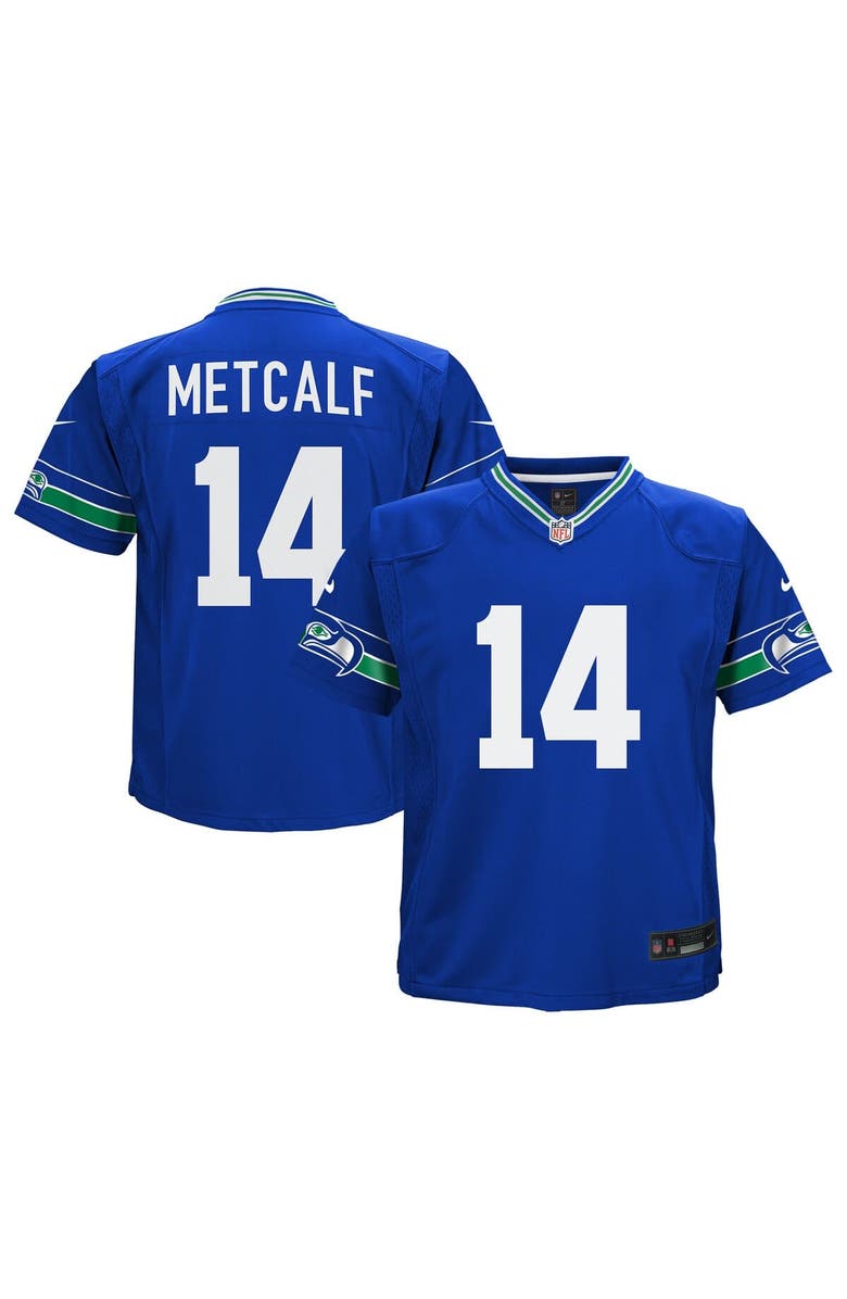 Nike Infant Nike DK Metcalf Royal Seattle Seahawks Alternate Player Game Jersey, Main, color, 