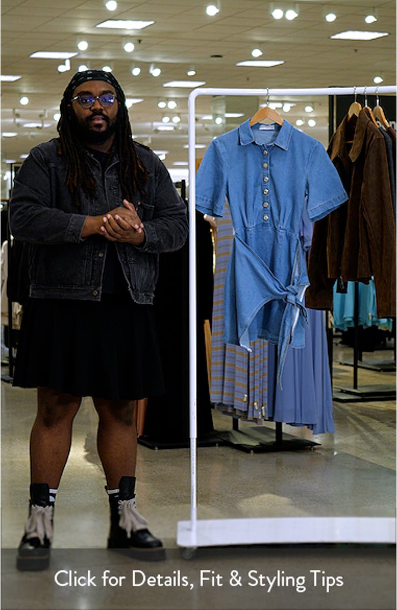 Leyton Button-Up Chambray Dress, sales video thumbnail