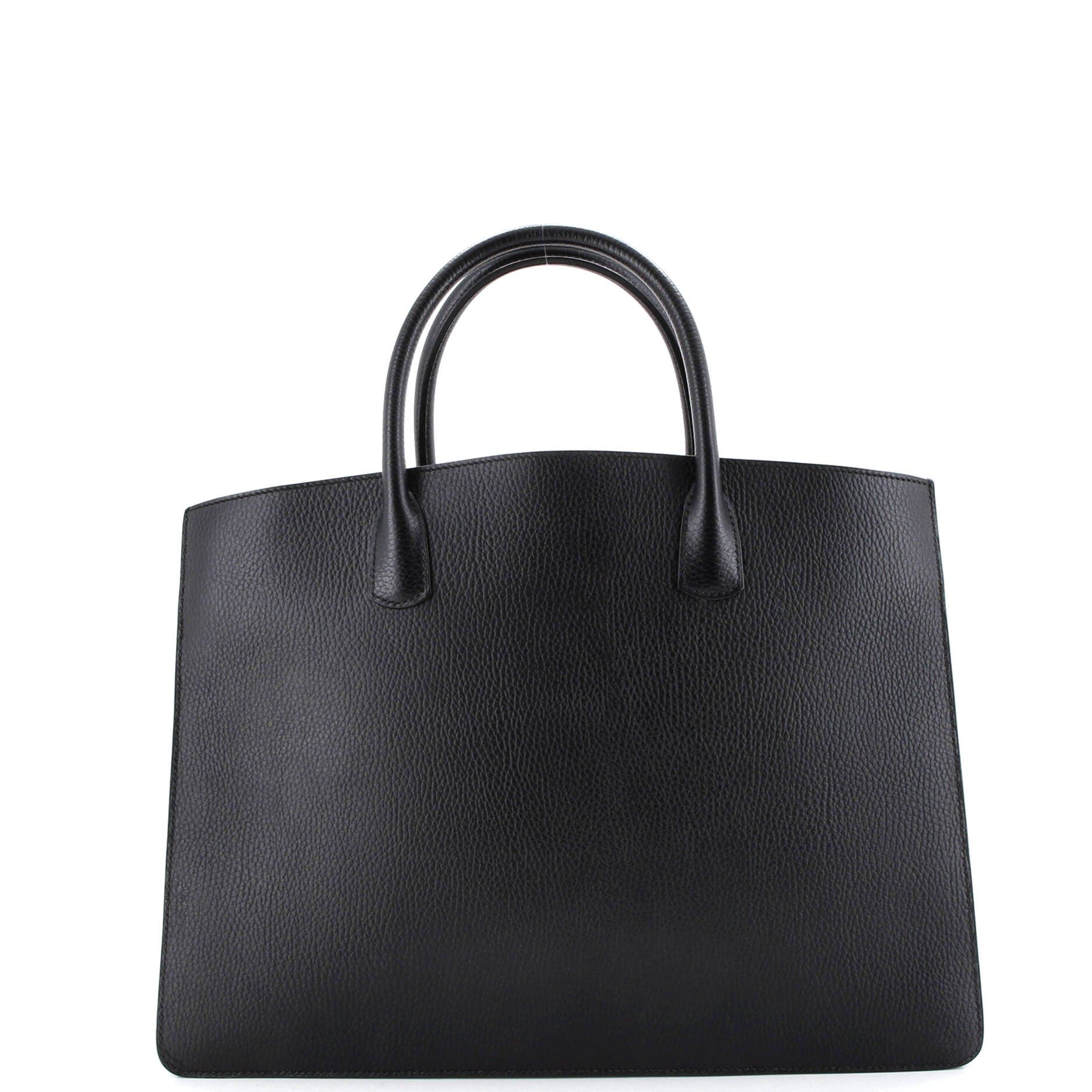 Pre-Owned Hermes White Bus Bag Leather 39, Alternate, color, 
