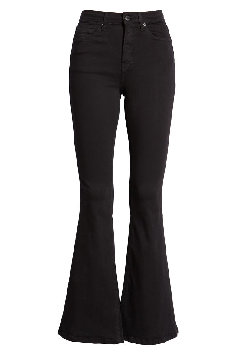 Jamie Flare Leg Jeans, Alternate, color, OPEN BLACK