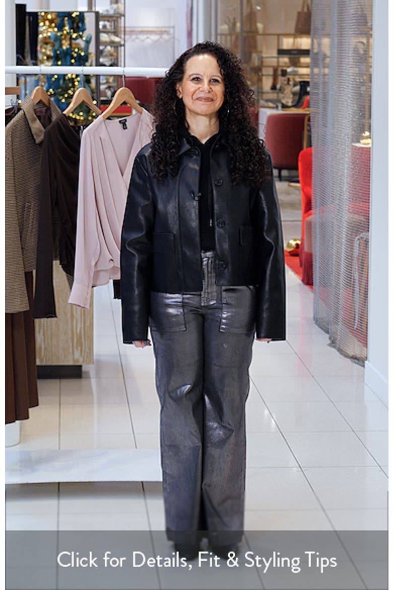 Sabina Faux Leather Jacket video