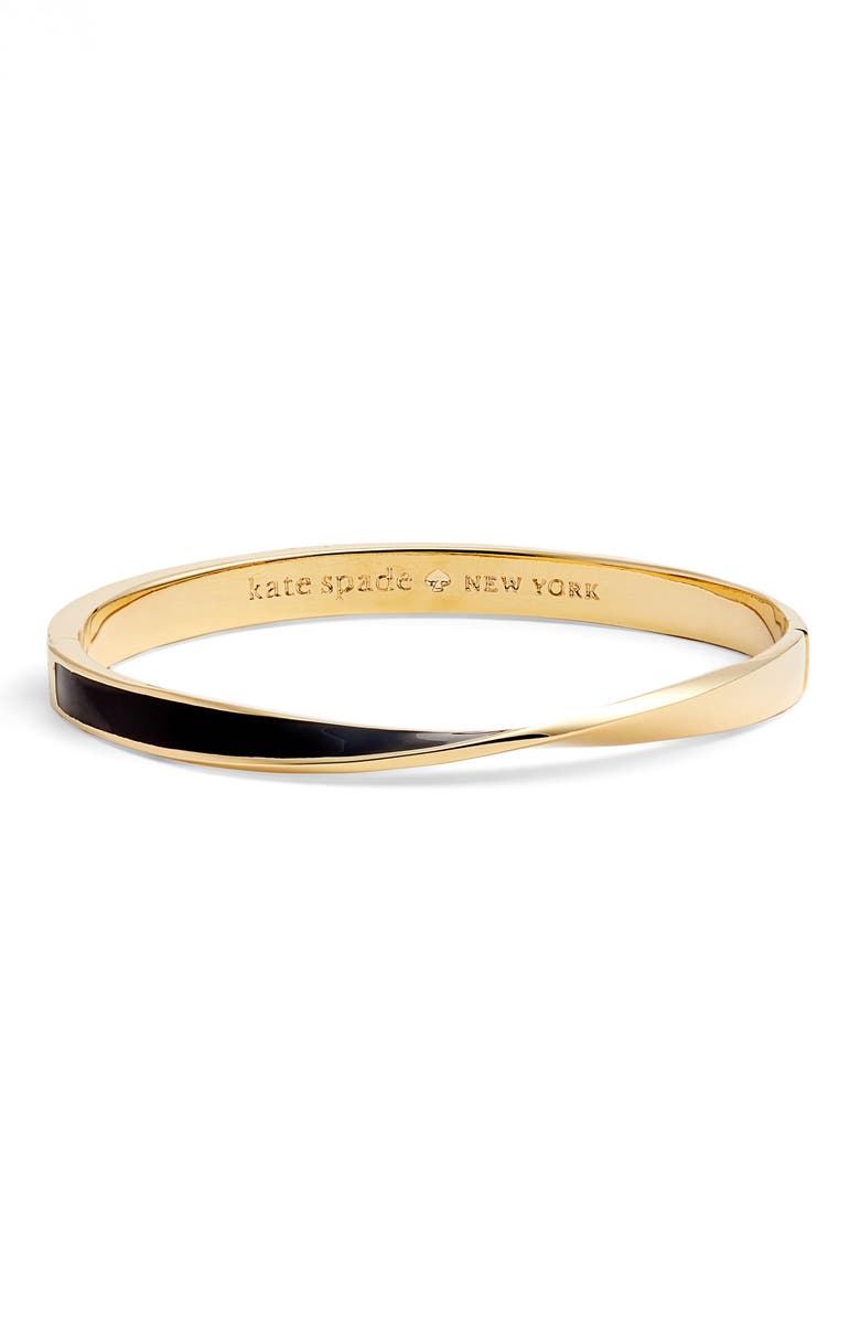 Kate Spade New York do the twist enamel hinge bangle, Main, color, 
