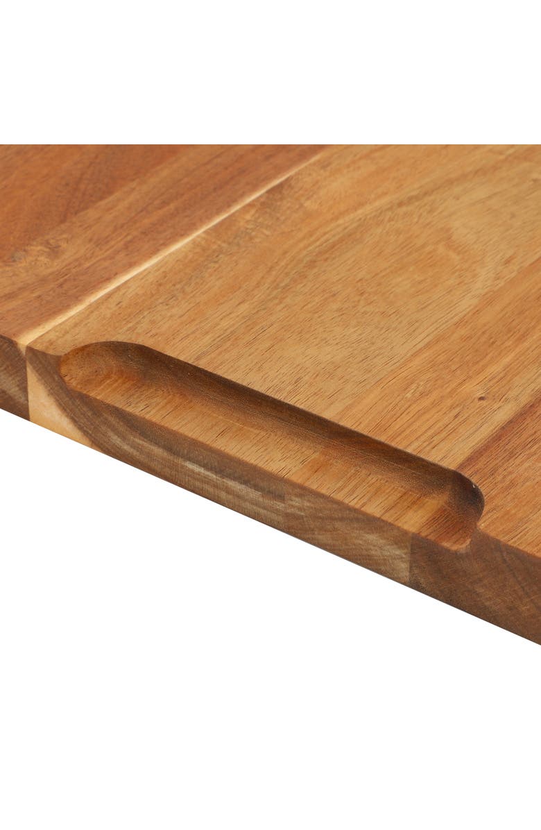 Megachef Acacia Wood 24 x 18 Inch Large Cutting, Prep and Serving Butcher Cutting Board, Alternate, color,