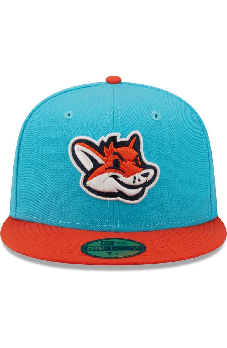 New Era Men's New Era Aqua Zorros de Somerset Copa De La Diversion 59FIFTY Fitted Hat, Alternate, color, Aqua