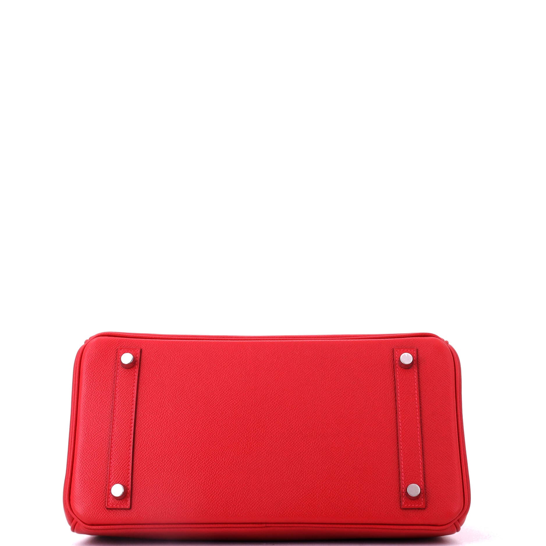 Pre-Owned Hermes Birkin Handbag Red Epsom with Palladium Hardware 30, Alternate, color, Rouge Vif