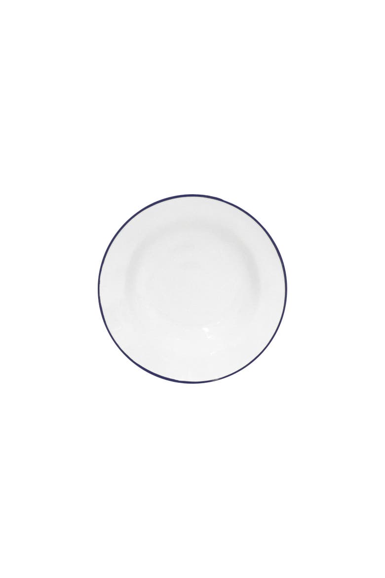 Beja Set/6 pasta plates, Alternate, color, White & blue
