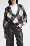 Nili Lotan Feron Argyle V Neck Sweater