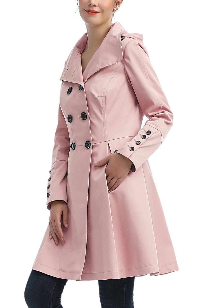 Kimi & Kai Women's Adele Hooded Trench Coat, Alternate, color, Blush