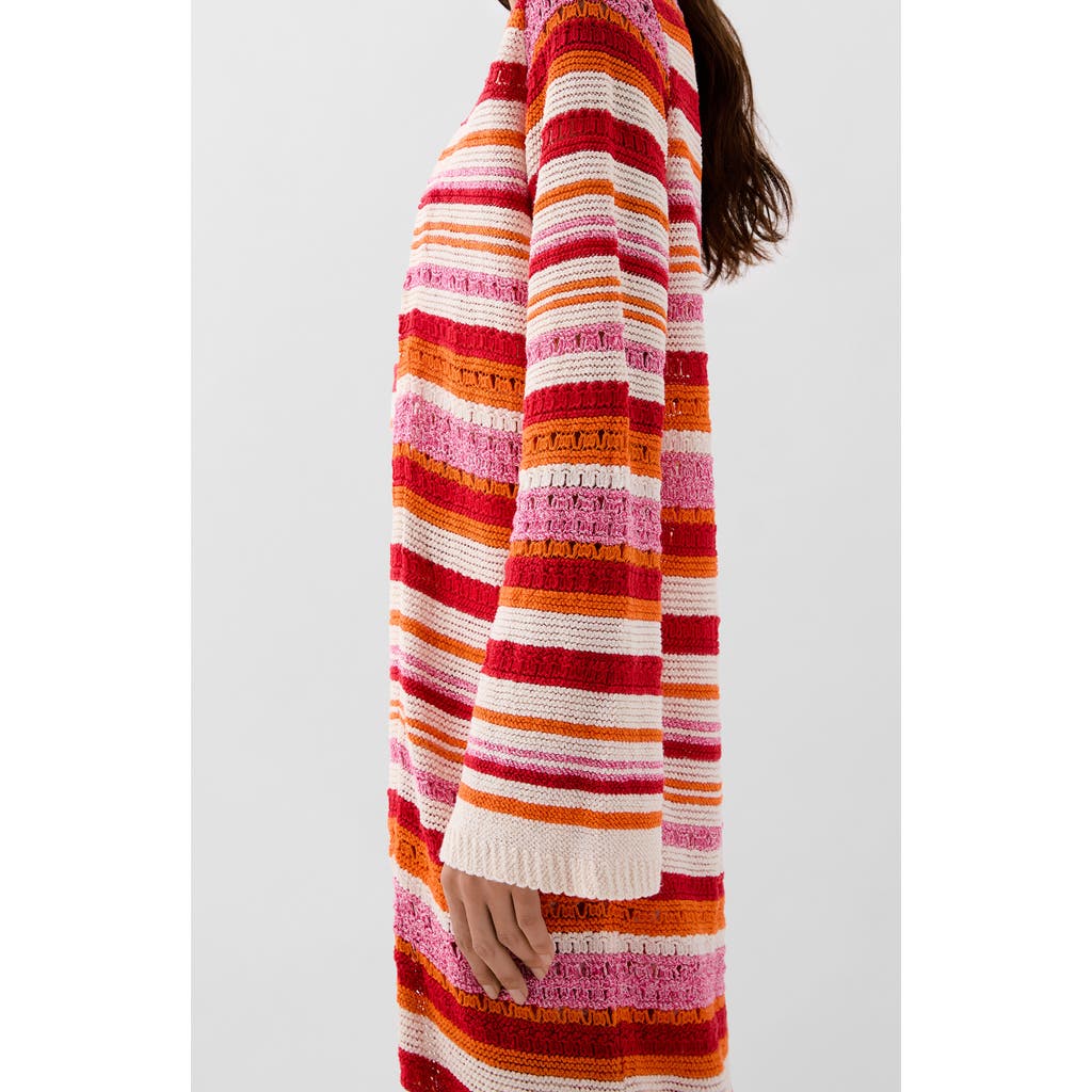 Scalpers Crochet Summer Cardigan In Multi