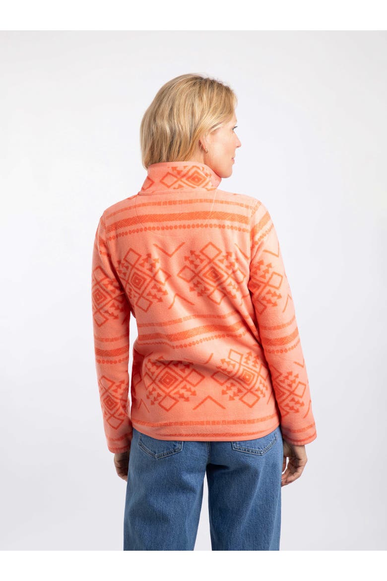 Amy Microfleece Sweatshirt, Alternate, color, Dark Coral