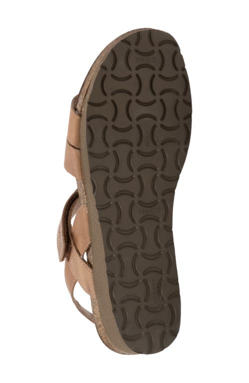 Naot Kayla Wedge Sandal In Latte Brown Leather