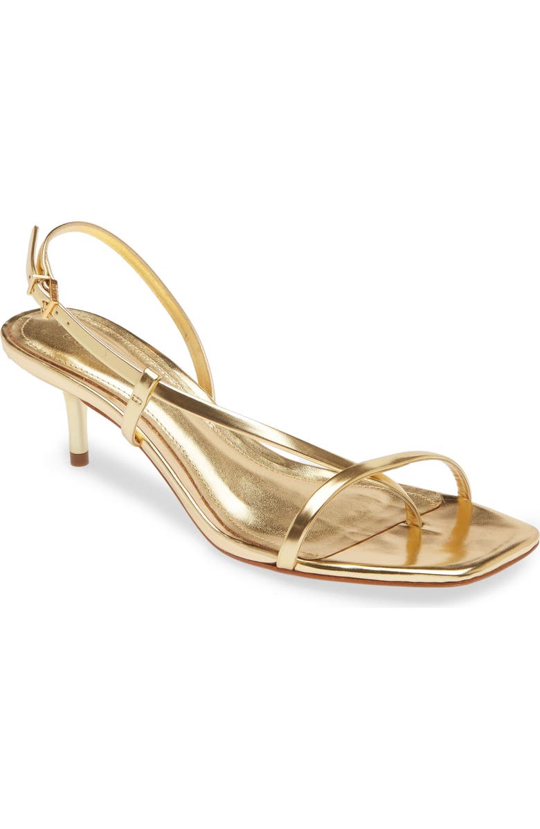 Schutz Heloise Slingback Sandal, Main, color, Ouro Claro Orch