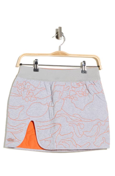 Reversible Embroidered Quilted Miniskirt