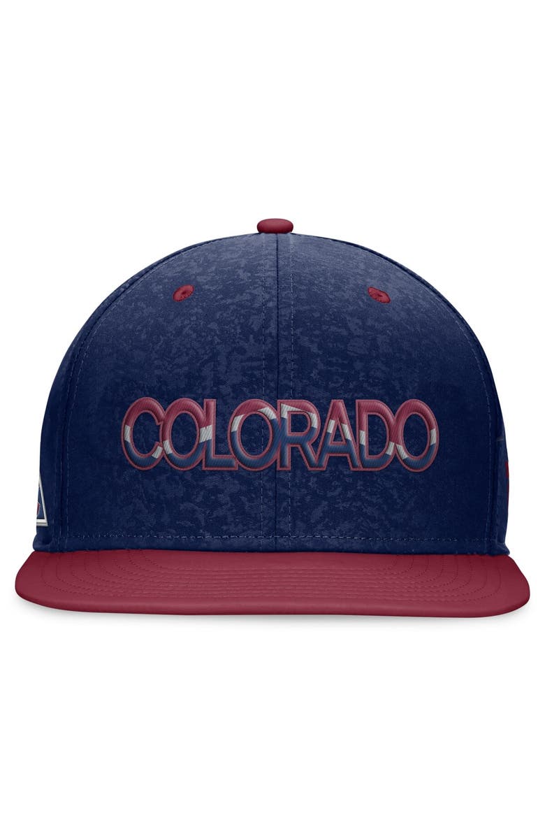 FANATICS Men's Fanatics Branded Navy/Burgundy Colorado Avalanche Authentic Pro Alternate Jersey Snapback Hat, Alternate, color, 