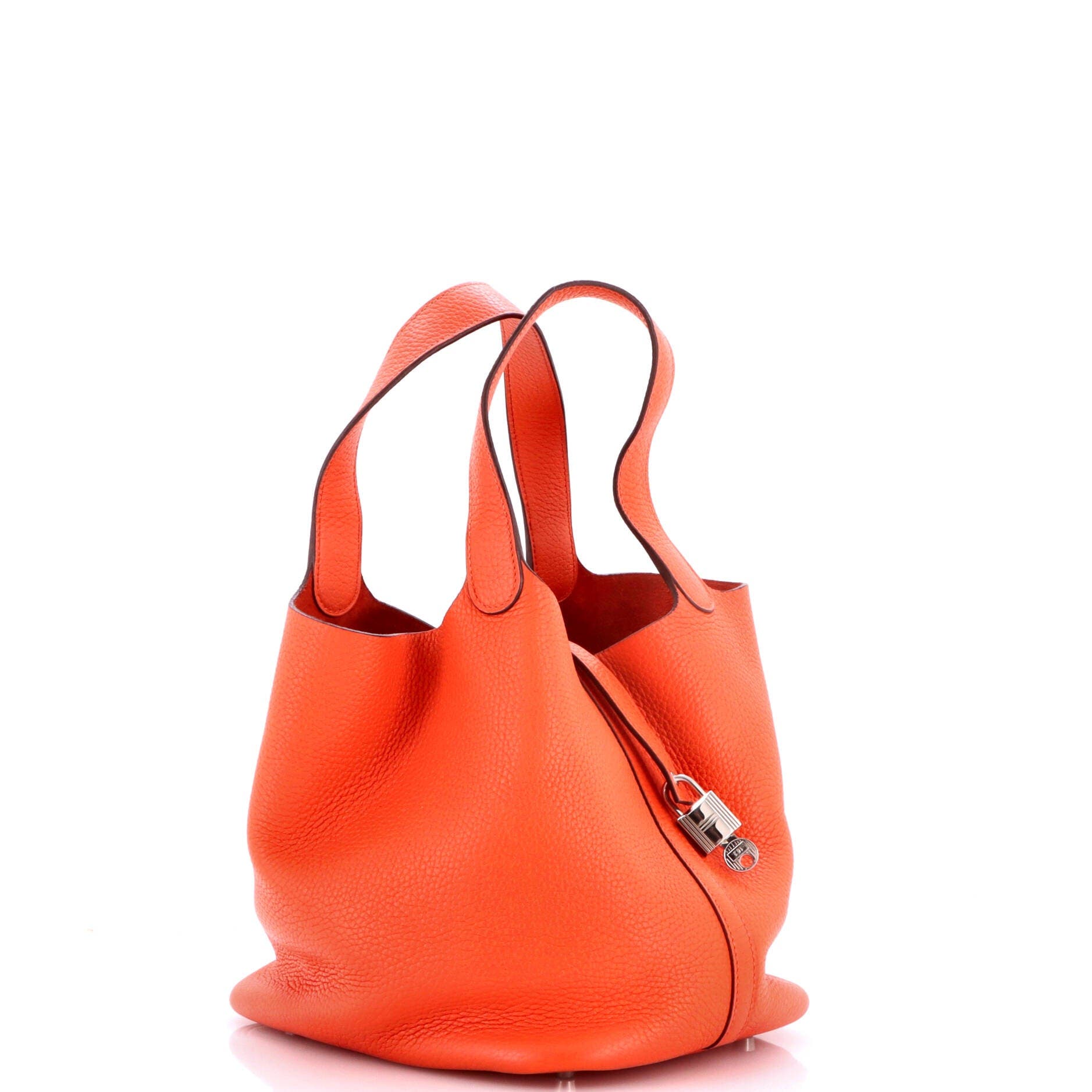 Picotin Lock Bag Clemence MM, Alternate, color, Orange