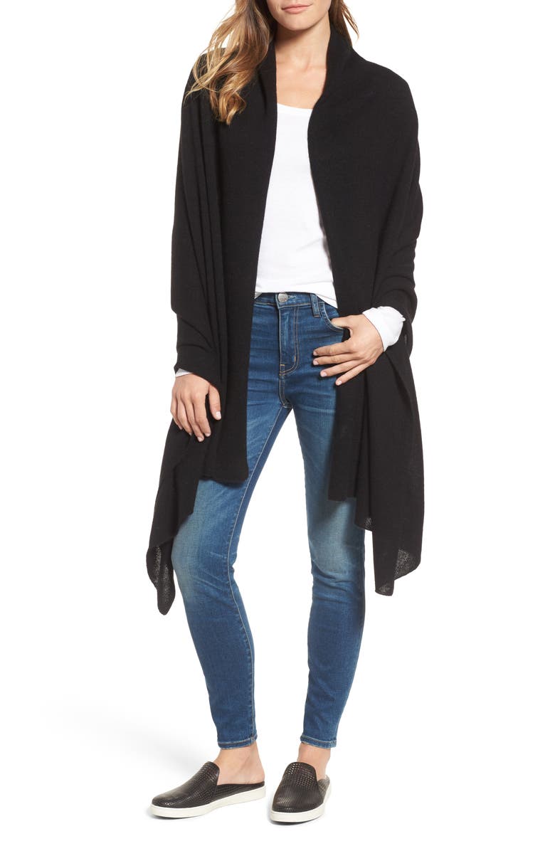 White + Warren Travel Cashmere Wrap, Main, color,