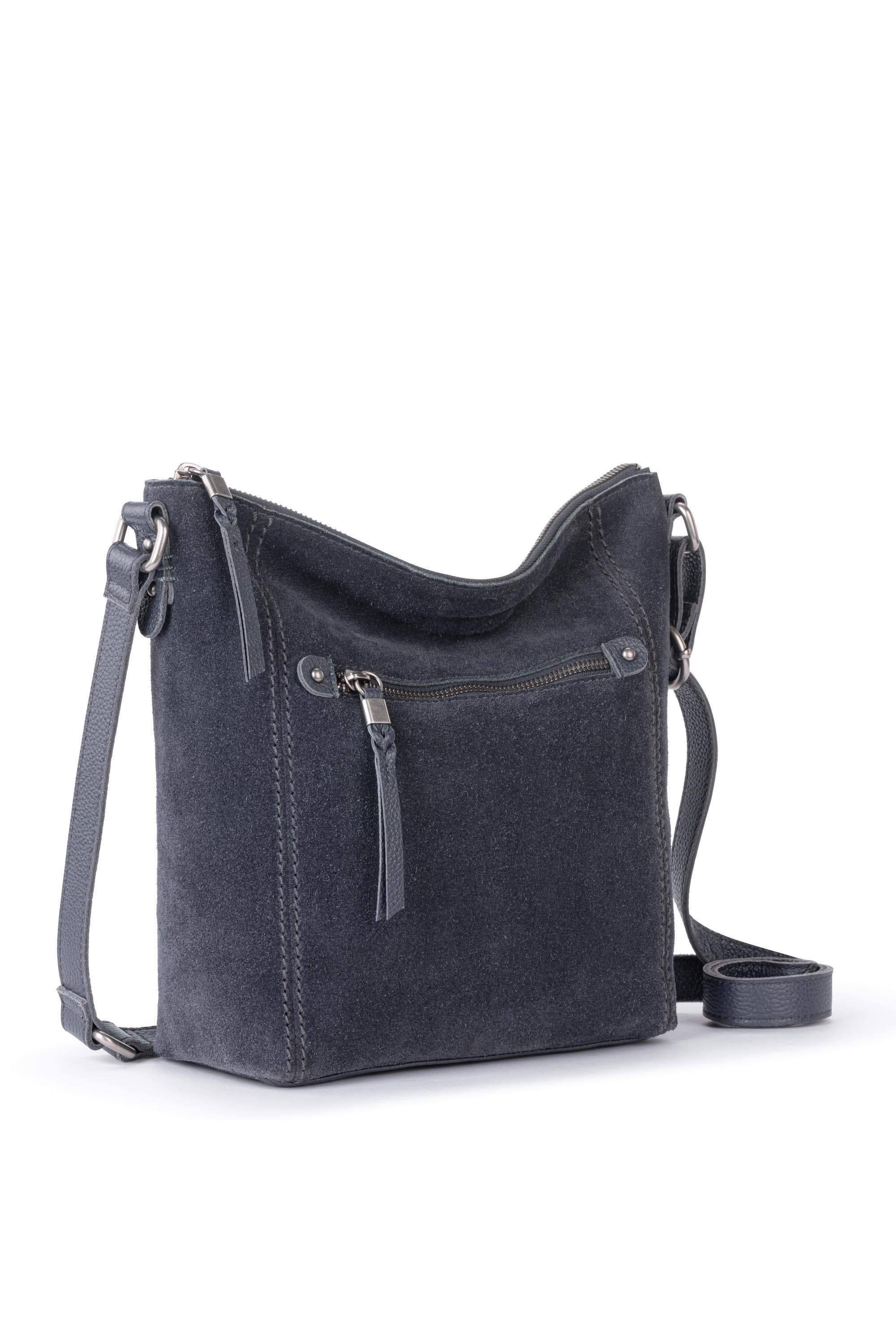 Ashland Leather Crossbody, Alternate, color, Storm Grey Suede
