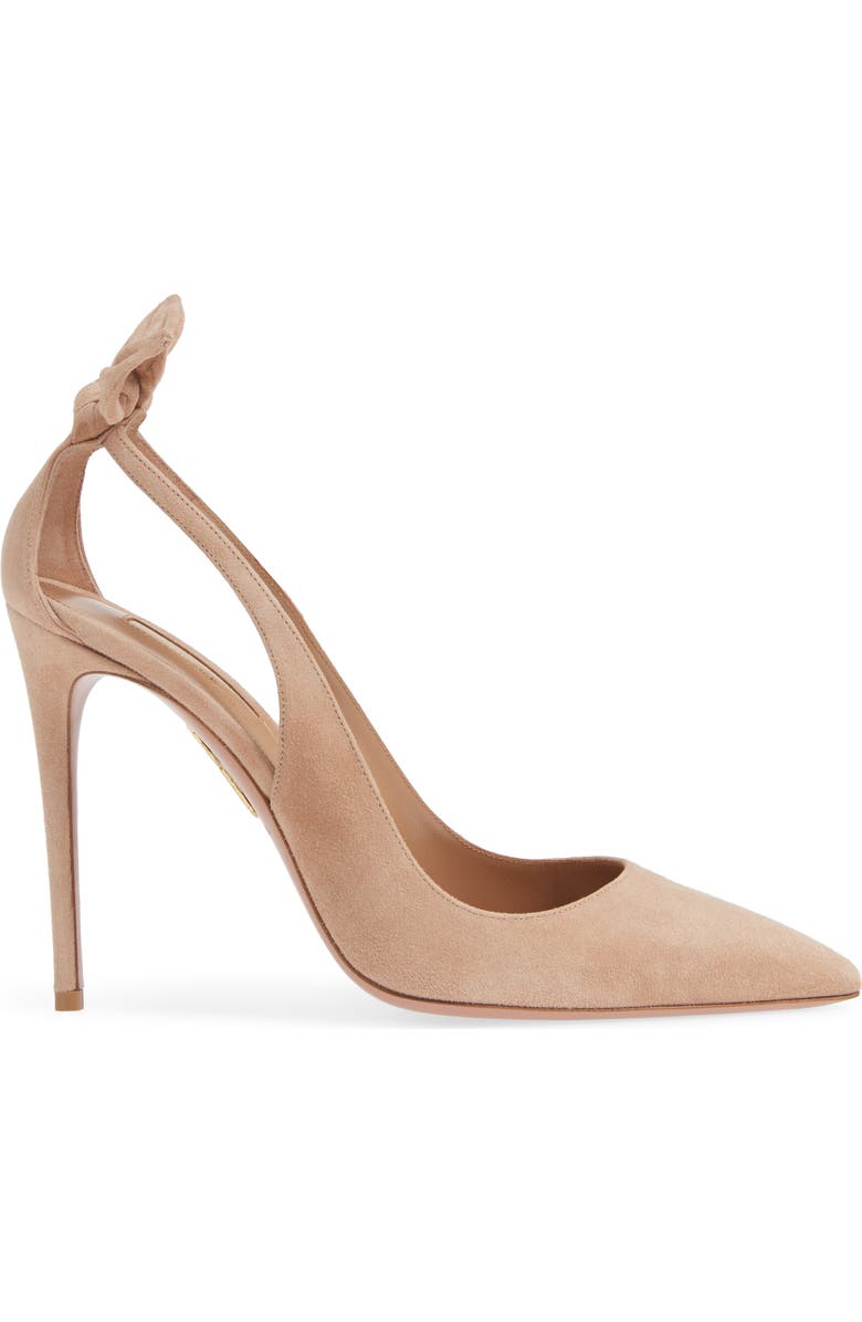 Aquazzura Deneuve Bow Pointy Toe Pump, Alternate, color,