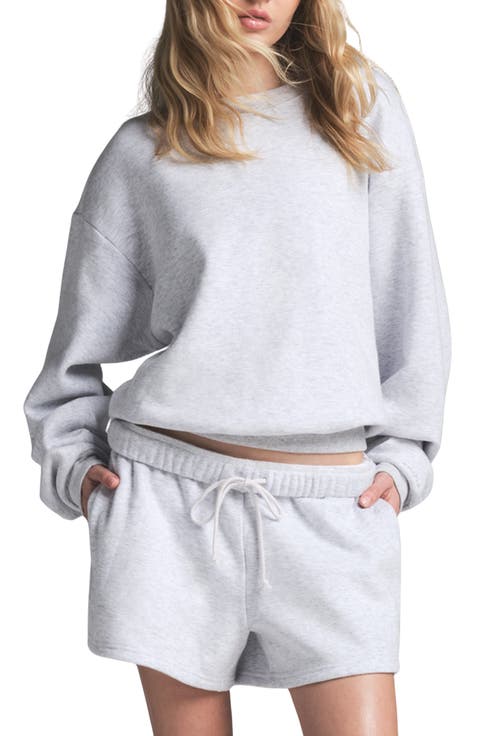Cotton Fleece Blend Classic Crewneck Sweatshirt (Regular & Plus)