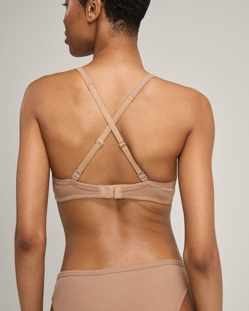 Nudea The Organic Cotton Easy Does It Bralette In Brown