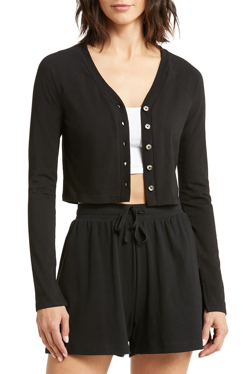 Honeydew Mantra Crop Cardigan, Main, color,