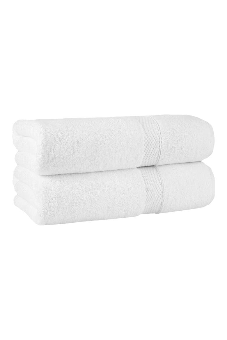 Anovia Oversized Bath Towels, Main, color, WHITE
