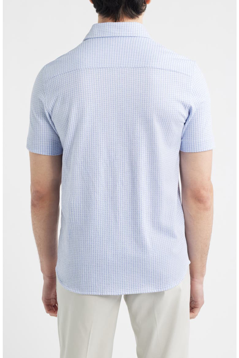 Bennett Gingham Short Sleeve Button-Up Shirt, Alternate, color, LIGHT BLUE GINGHAM