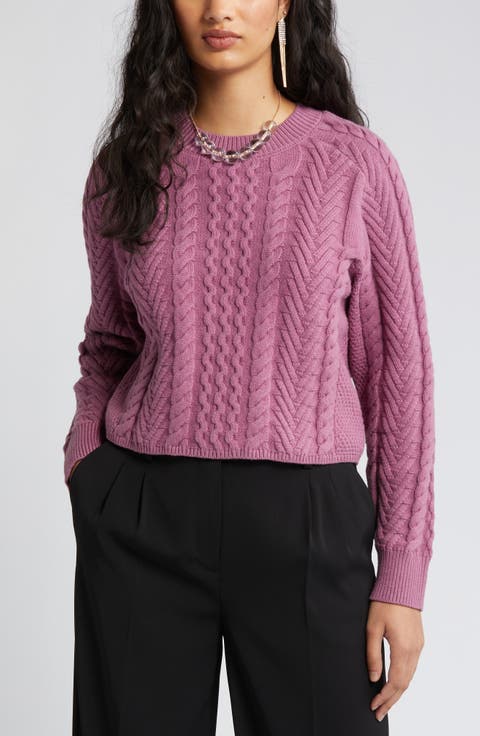 Mix Stitch Boxy Sweater