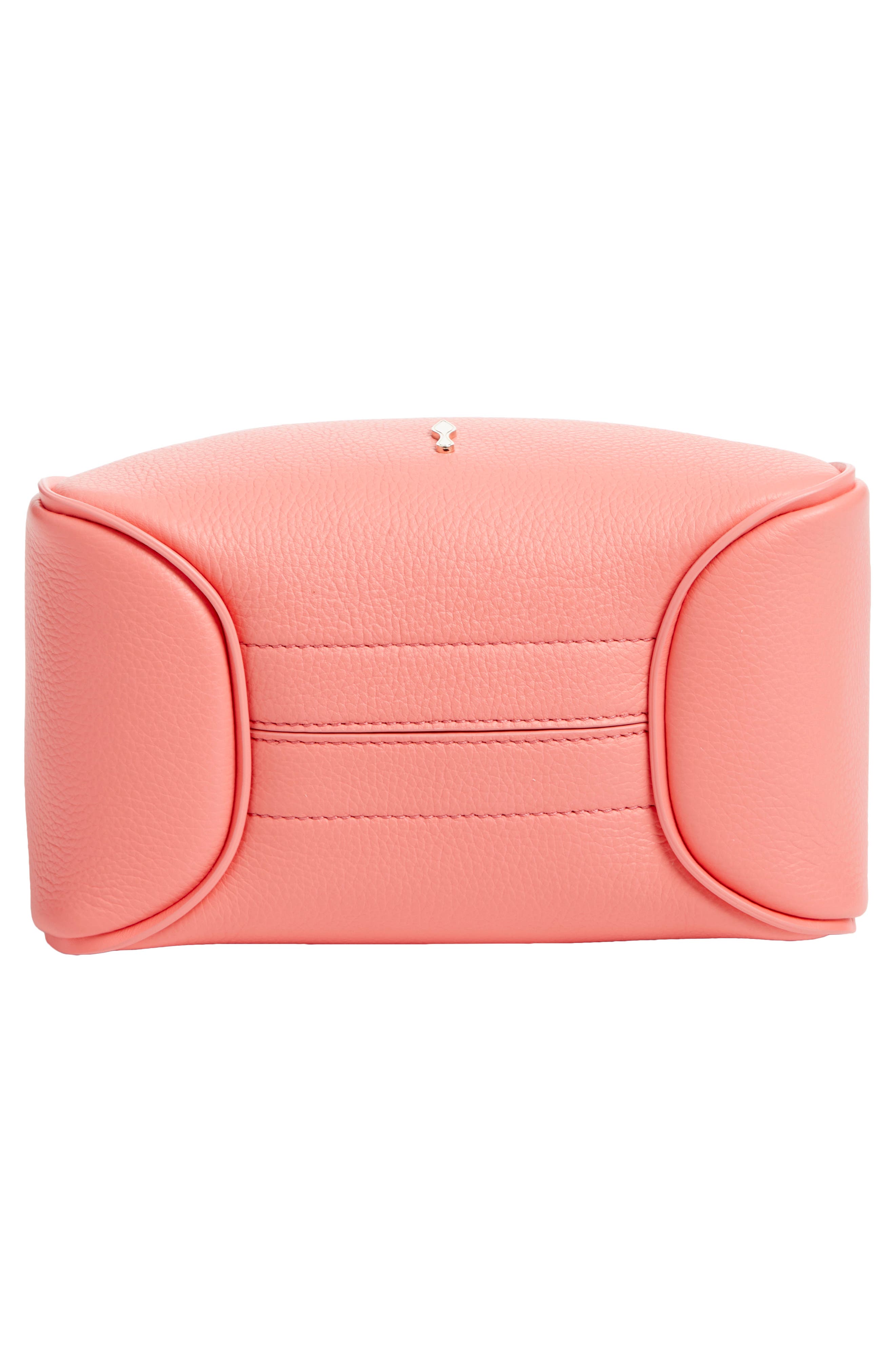 Christian Louboutin Mini Bettina Leather Tote, Alternate, color, 9136 Grapefruit