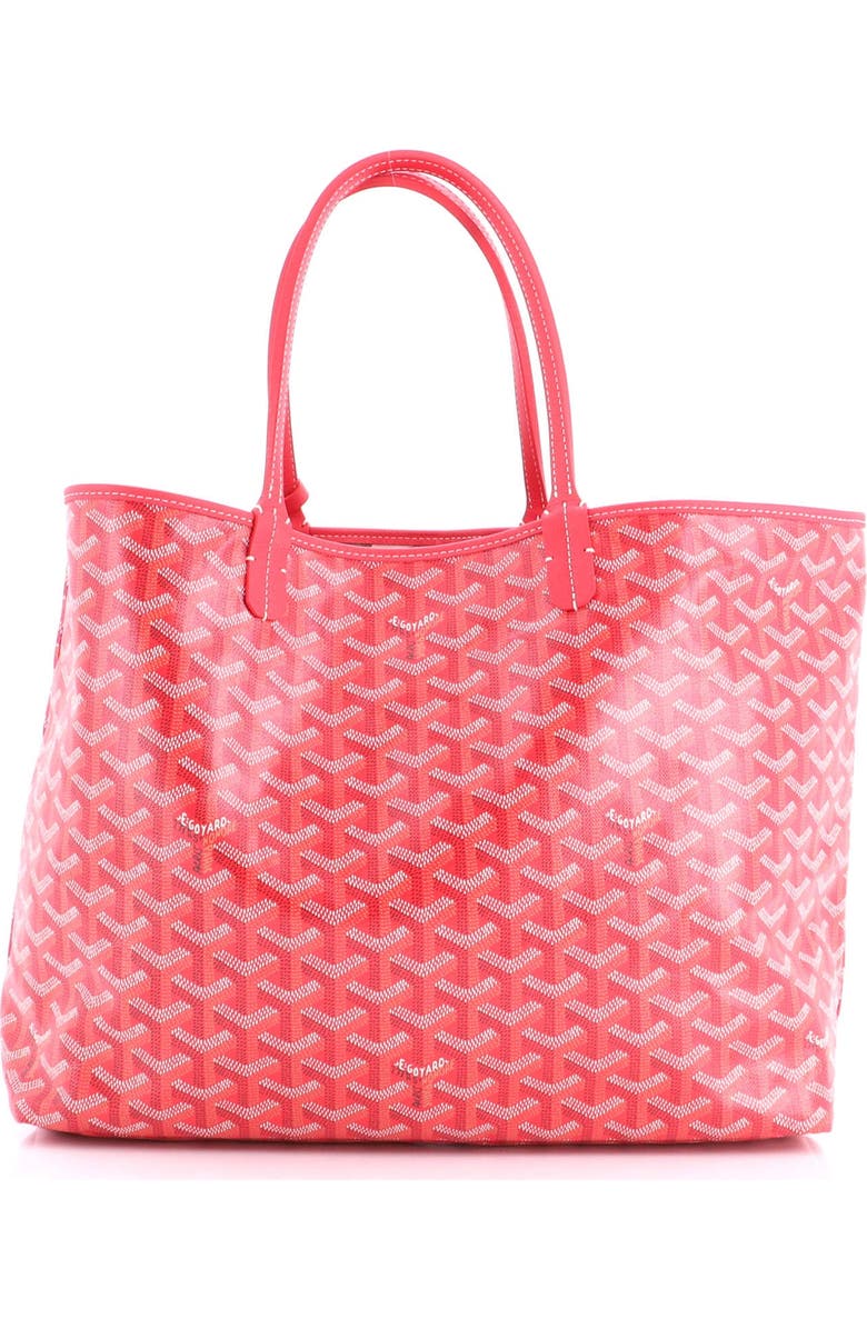 Pre-Owned Goyard Saint Louis Reversible Tote Coated Canvas and Printed Canvas PM, Alternate, color, Red